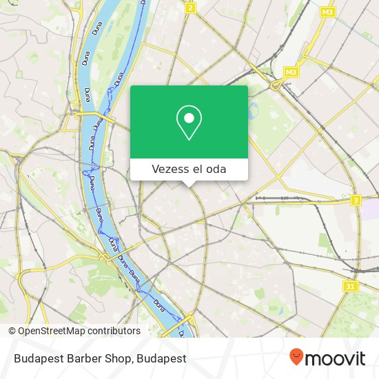 Budapest Barber Shop térkép