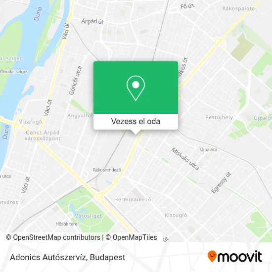 Adonics Autószervíz térkép