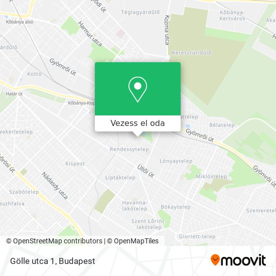 Gölle utca 1 térkép