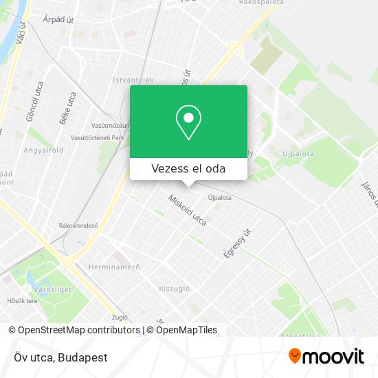 Öv utca térkép