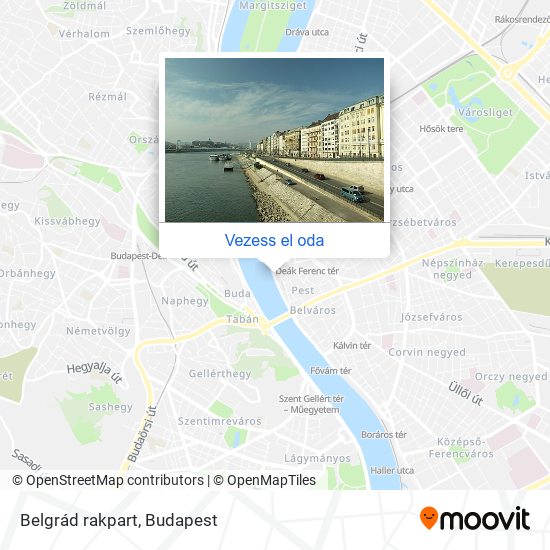 Belgrád rakpart térkép