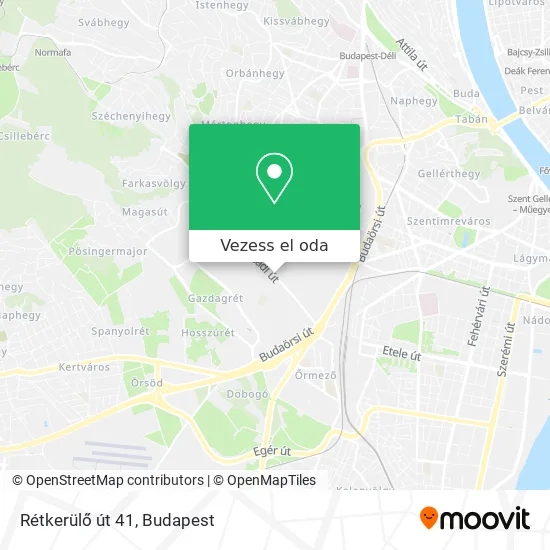 Rétkerülő út 41 térkép