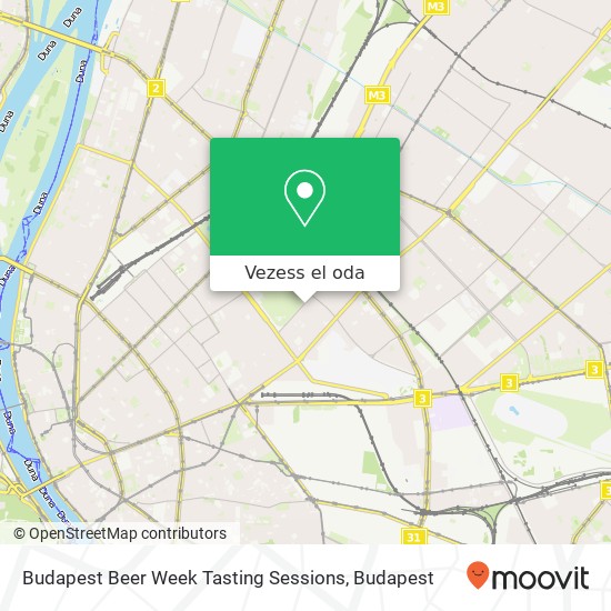 Budapest Beer Week Tasting Sessions térkép