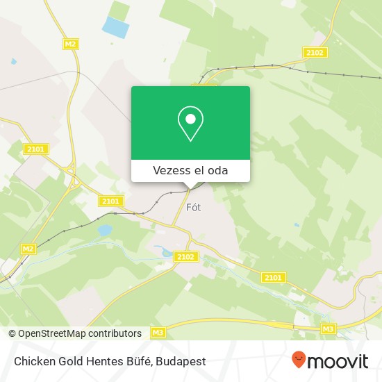 Chicken Gold Hentes Büfé térkép