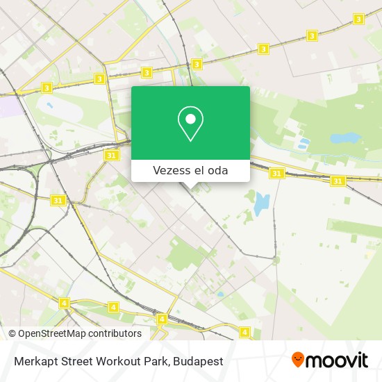 Merkapt Street Workout Park térkép