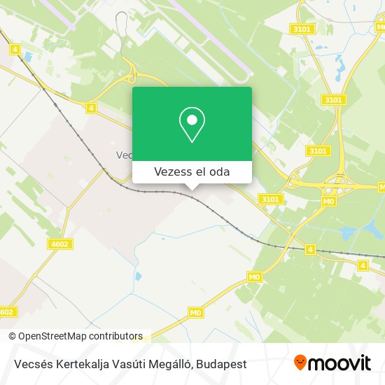Vecsés Kertekalja Vasúti Megálló térkép