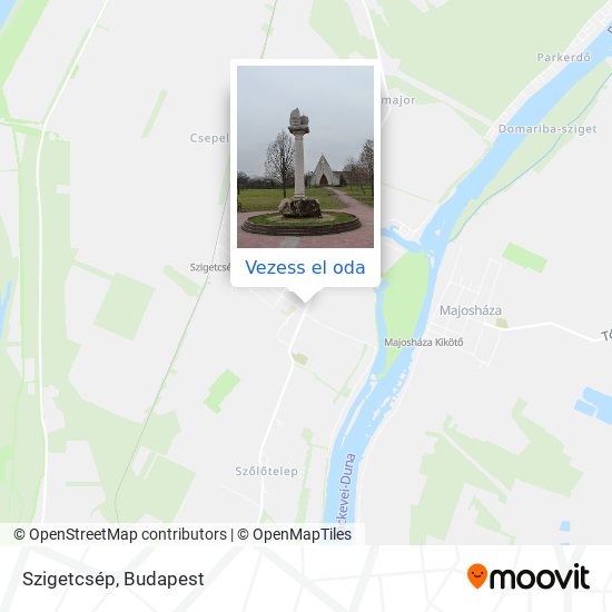 Szigetcsép térkép