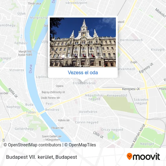 Budapest VII. kerület térkép