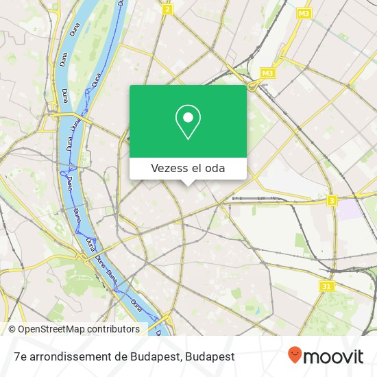 7e arrondissement de Budapest térkép