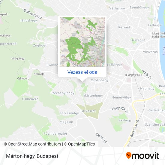 Márton-hegy térkép