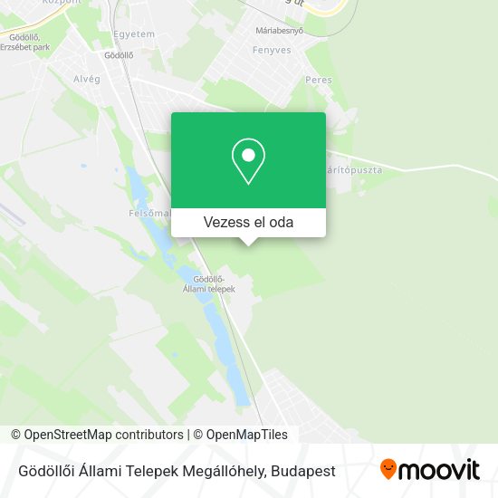 Gödöllői Állami Telepek Megállóhely térkép
