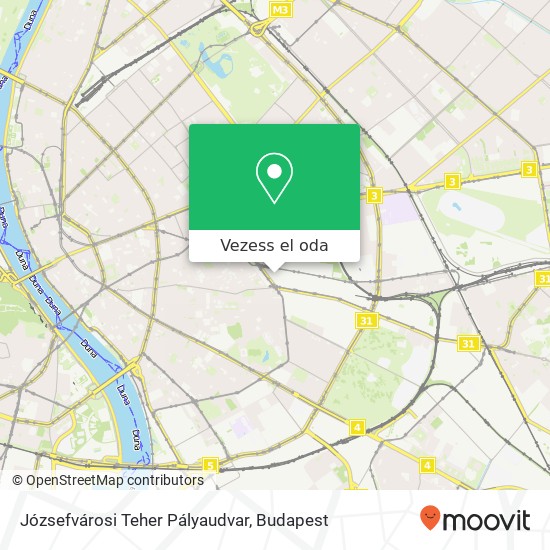 Józsefvárosi Teher Pályaudvar térkép