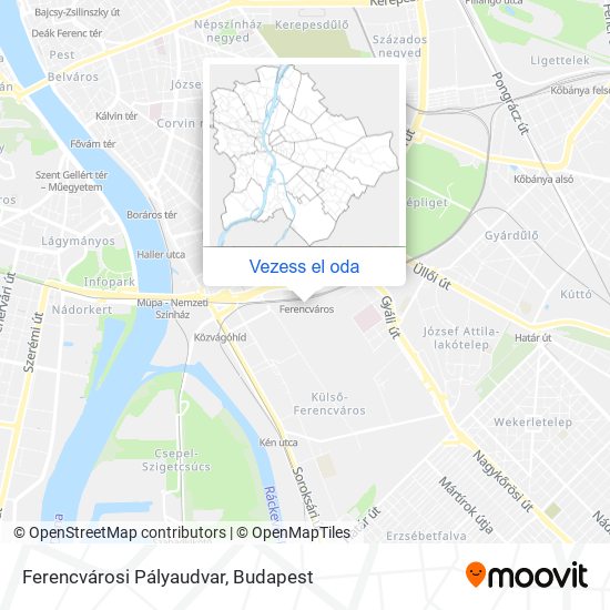Ferencvárosi Pályaudvar térkép