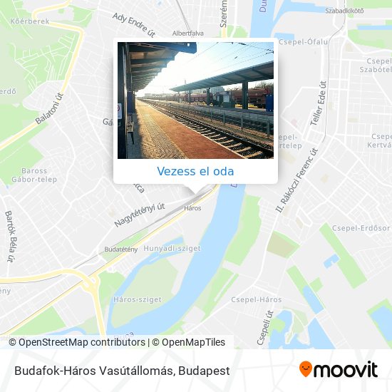 Budafok-Háros Vasútállomás térkép