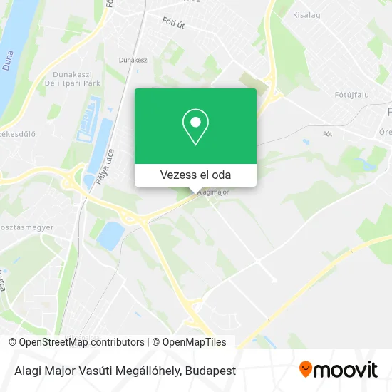 Alagi Major Vasúti Megállóhely térkép