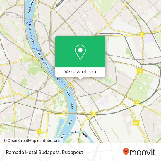 Ramada Hotel Budapest térkép