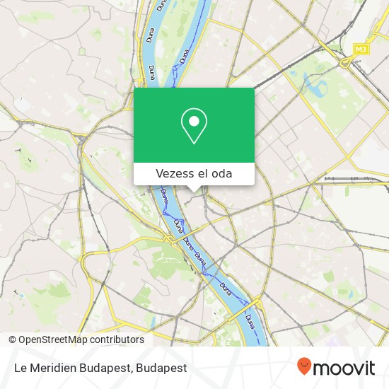 Le Meridien Budapest térkép
