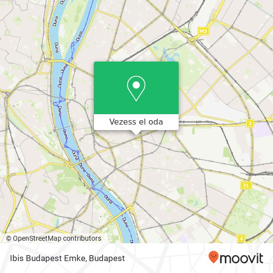 Ibis Budapest Emke térkép