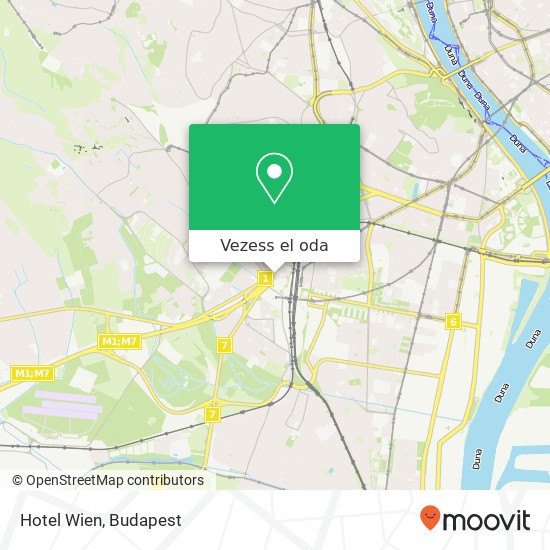 Hotel Wien térkép