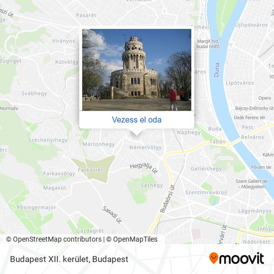 Budapest XII. kerület térkép