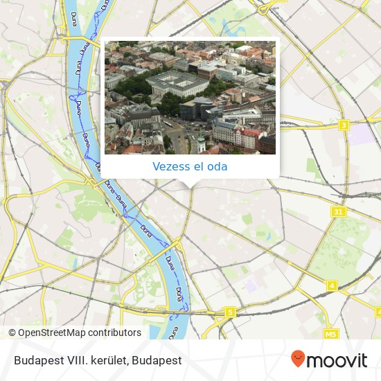 Budapest VIII. kerület térkép