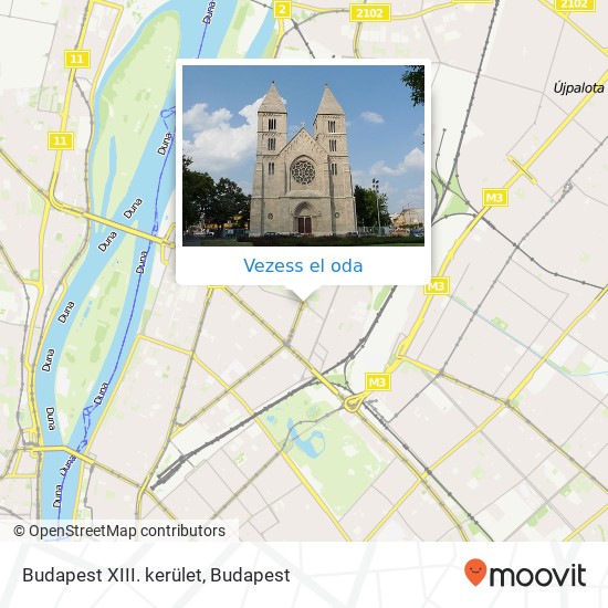 Budapest XIII. kerület térkép