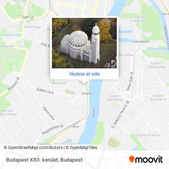Budapest XXII. kerület térkép