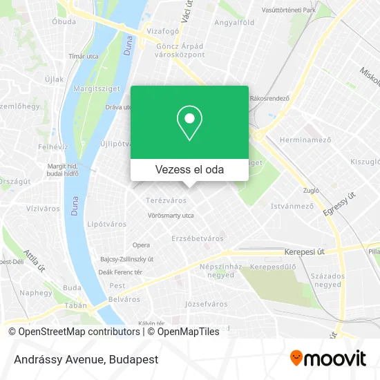 Andrássy Avenue térkép
