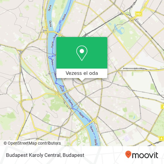 Budapest Karoly Central térkép