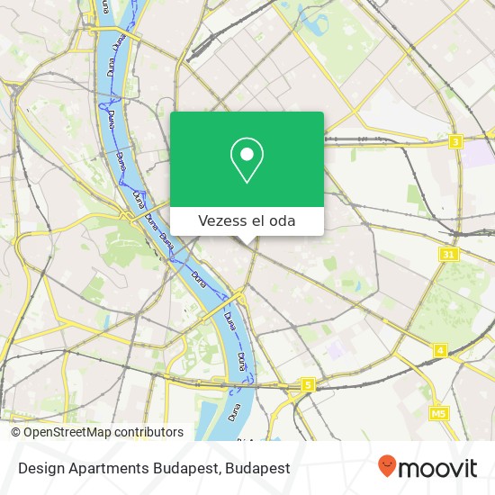 Design Apartments Budapest térkép