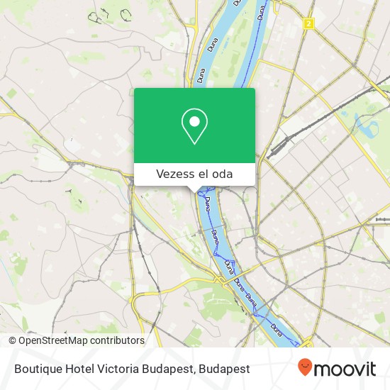 Boutique Hotel Victoria Budapest térkép