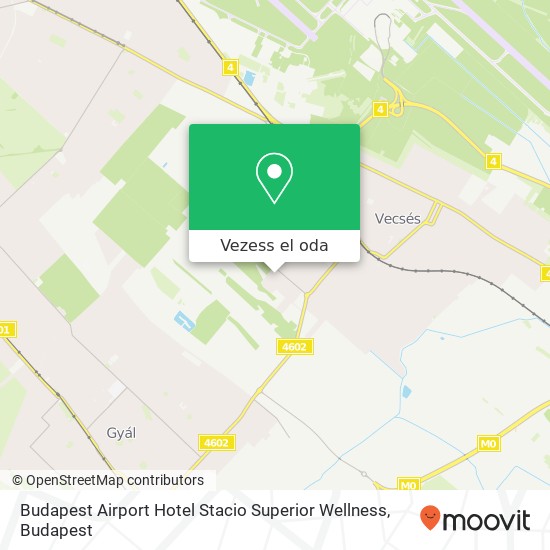 Budapest Airport Hotel Stacio Superior Wellness térkép