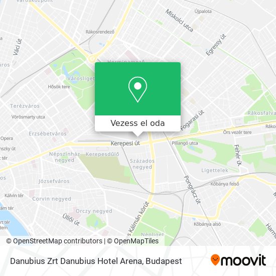 Danubius Zrt Danubius Hotel Arena térkép