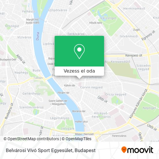 Belvárosi Vívó Sport Egyesület térkép