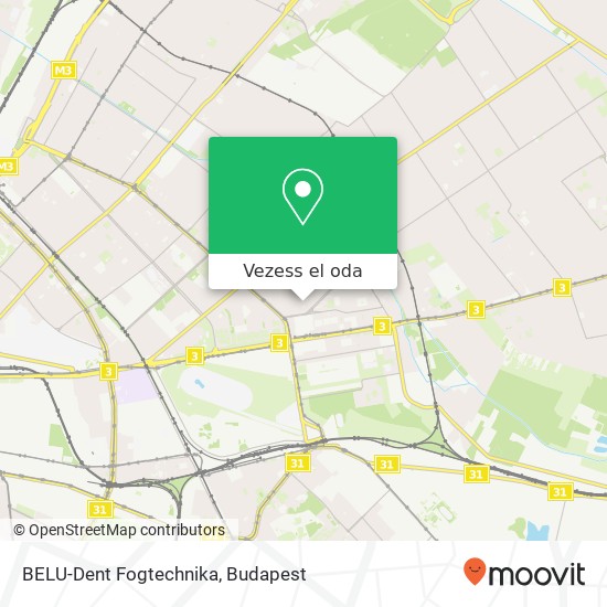 BELU-Dent Fogtechnika térkép