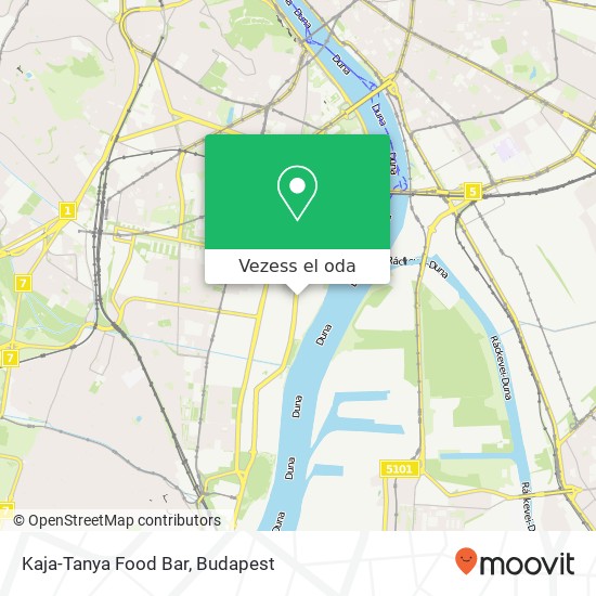 Kaja-Tanya Food Bar, Budafoki út 68 1116 Budapest térkép