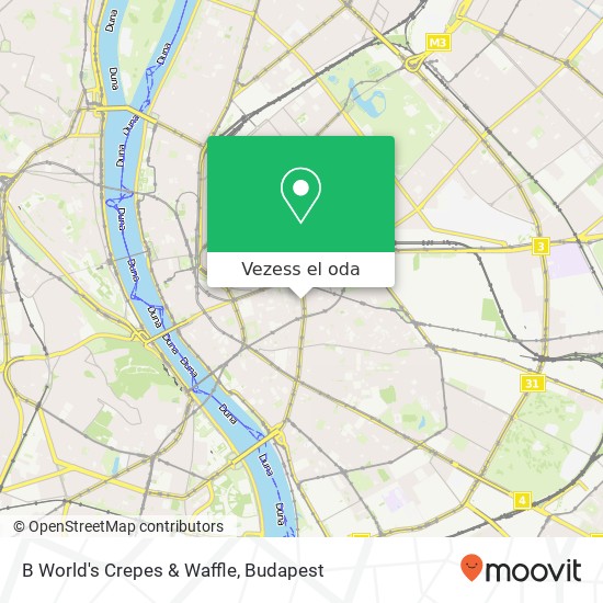 B World's Crepes & Waffle, József körút 21 1085 Budapest térkép