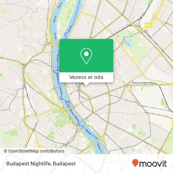 Budapest Nightlife térkép