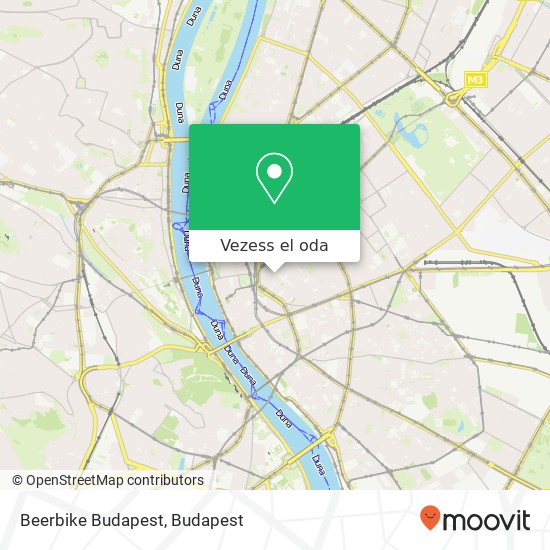 Beerbike Budapest térkép