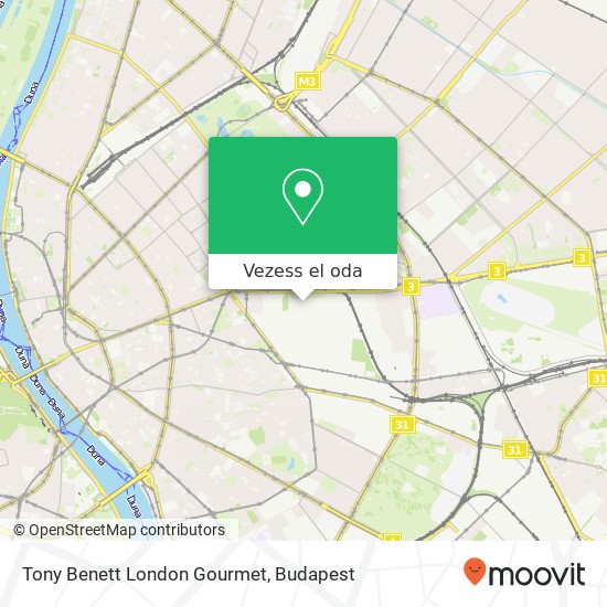 Tony Benett London Gourmet, 1087 Budapest térkép