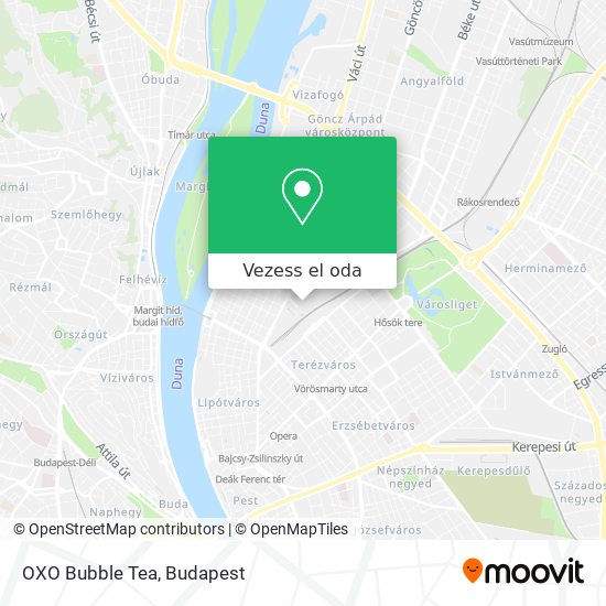 OXO Bubble Tea térkép