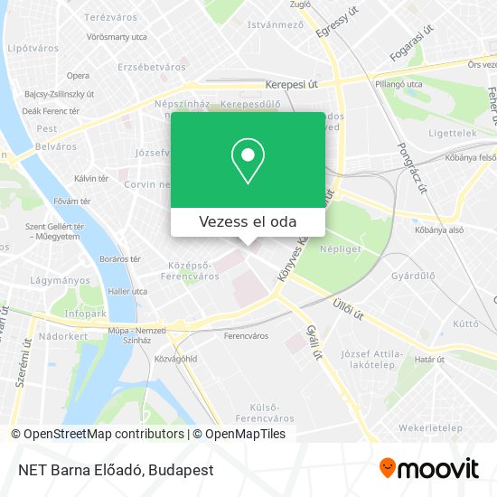 NET Barna Előadó térkép