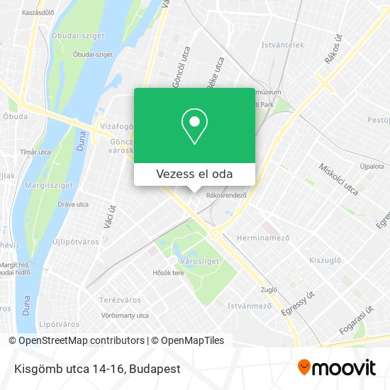 Kisgömb utca 14-16 térkép