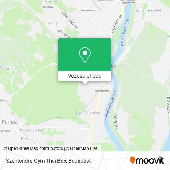 Szentendre-Gym Thai Box térkép