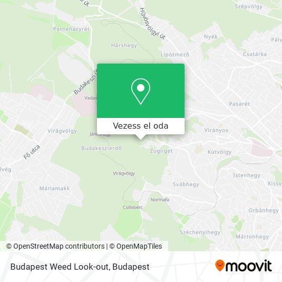 Budapest Weed Look-out térkép