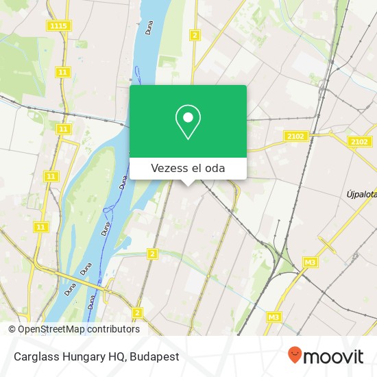 Carglass Hungary HQ térkép