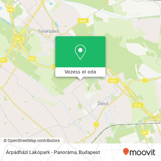 Árpádházi Lakópark - Panoráma térkép