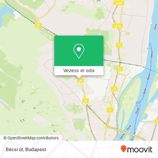 Bécsi út térkép