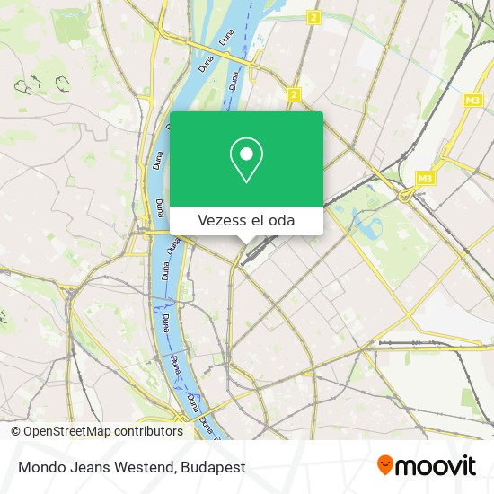 Mondo Jeans Westend térkép