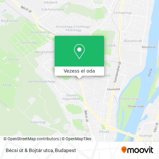 Bécsi út & Bojtár utca térkép